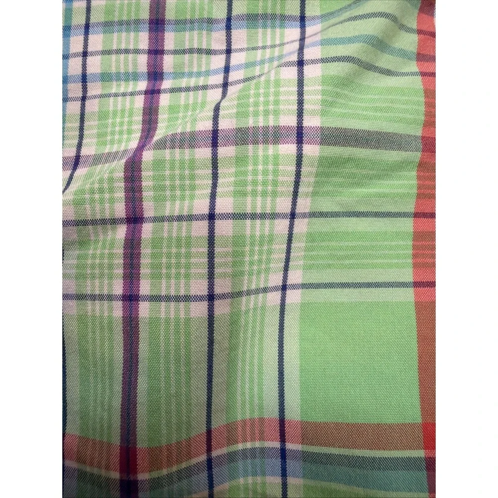 Polo Ralph Lauren Swim Trunks Men‎ Large Green Plaid Board Shorts Xl Vintage518
